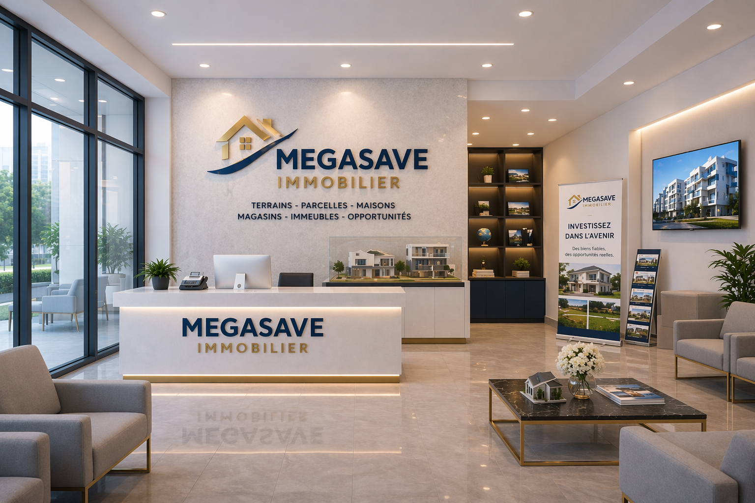 Intérieur bureau MEGASAVE IMMOBILIER — Ouagadougou